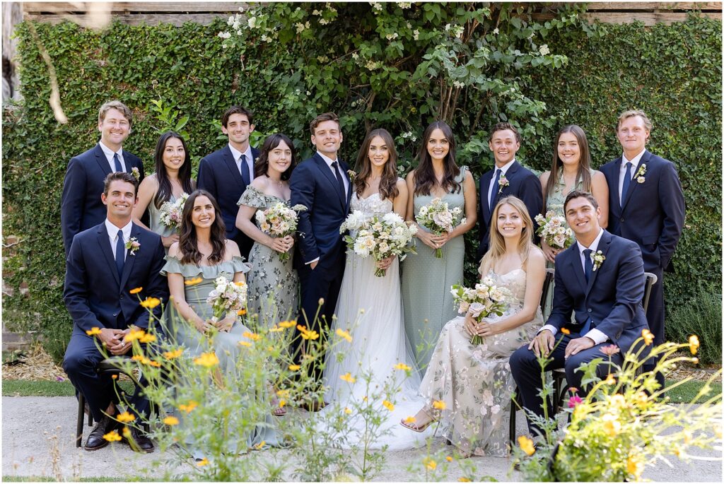 Flora Farms Wedding Bridal party